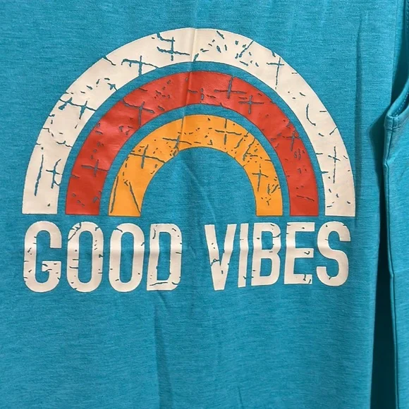 IrisGod Good Vibes Sleeveless T-Shirt - Picture 5 of 6